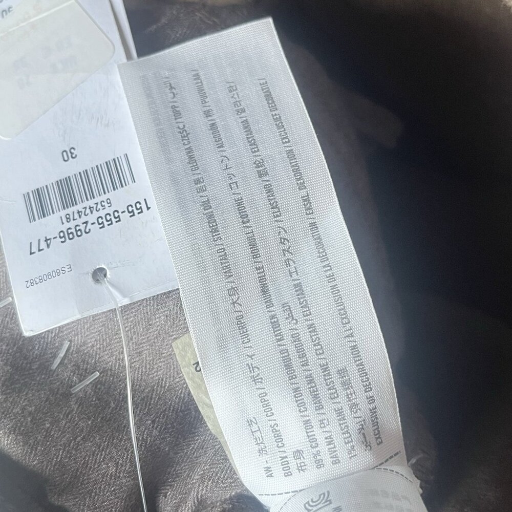 Abercrombie & Fitch The 90s Straight Ultra High Rise Jeans Brown Sz 30 NWT - Picture 6 of 6